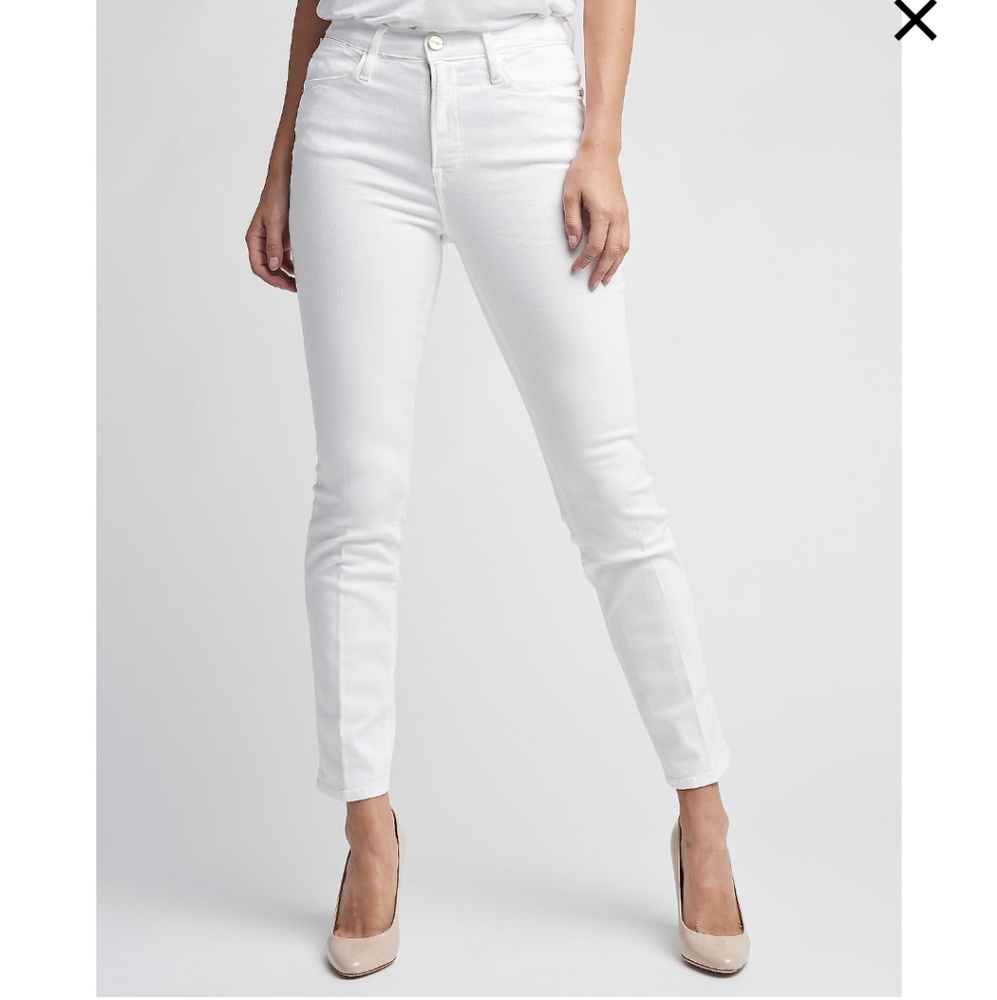 Frame Denim Le High Straight White